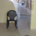 A single chair is all that is left after a family owned bakery goes out of business.