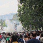 teargas in Athens