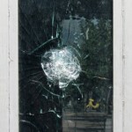 shattered window