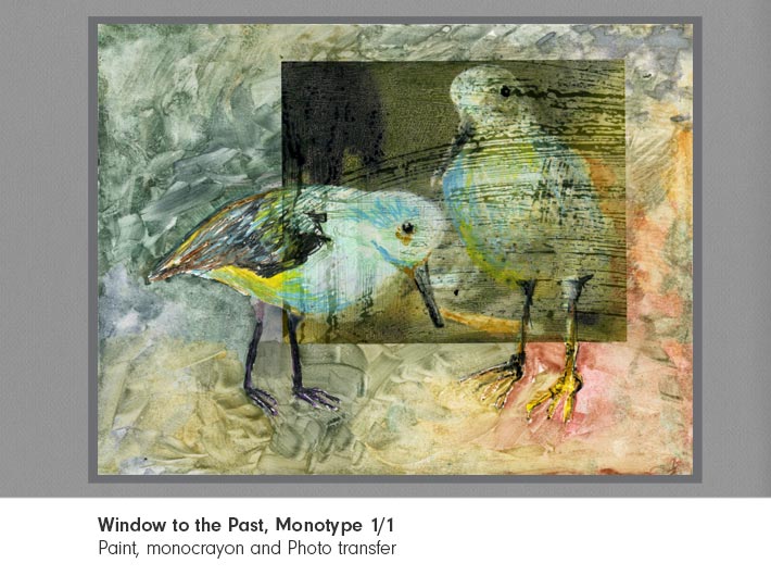 Monotype of birds